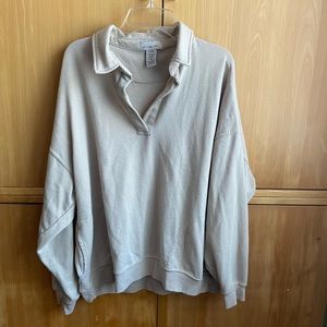 Tan collared sweater
